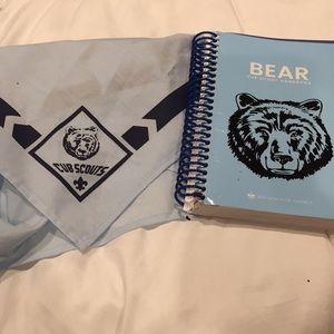 Boys scouts handbook and handkerchief